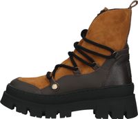 Botines Steve Madden de alta calidad, zapatos con cordones para mujer, Fuzzy SM11002208-CDB Brown