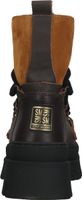 Botines Steve Madden de alta calidad, zapatos con cordones para mujer, Fuzzy SM11002208-CDB Brown
