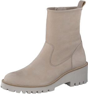 Trendy Paul Green ankle boots for women 9017-042 Beige
