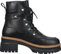 Comfortable ILC ankle boots, lace-up shoes for women, C46-8940 -01, black