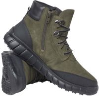 Elegant Ganter ankle boots, lace-up shoes for women, 4-201478 5901 olive