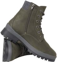 Trendy Ganter ankle boots, lace-up shoes for women, 4-205012 5900 olive