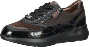 Comfortable HASSIA women's sneakers, lace-up shoes 2-301347-0186 Black