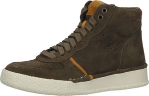 Komfortable Clarks Sneaker Schnürschuhe für Damen 26167378 Olive Combi Grün
