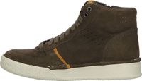 Komfortable Clarks Sneaker Schnürschuhe für Damen 26167378 Olive Combi Grün
