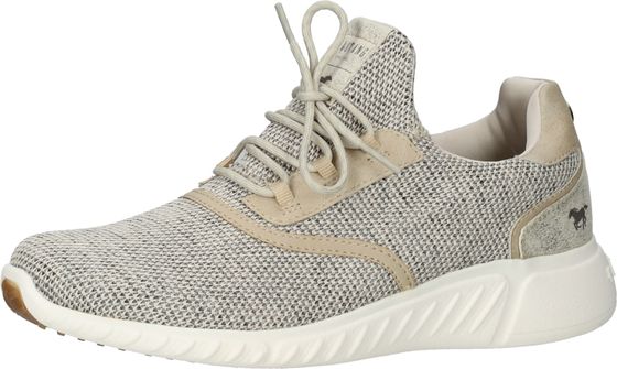 Elegant MUSTANG women's sneakers, lace-up shoes 1315-310-4 Beige