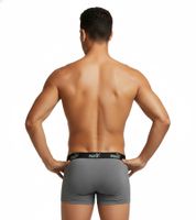 6er Pack PUMA Basic Boxer Herren Boxer-Shorts Baumwoll-Unterhose Unterwäsche 100003547 001 Schwarz/Grau-meliert/Grün