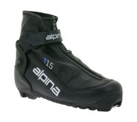 ALPINA T15 Damen & Herren Ski-Langlauf-Schuhe mit Thinsulate-Isolierung Winter-Schuhe Wintersport Schwarz
