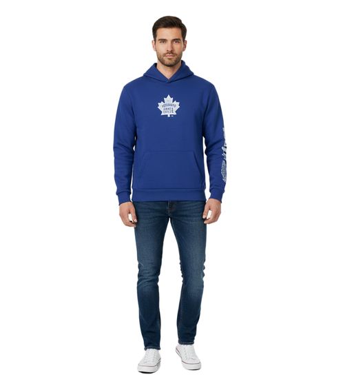 Hollister x NHL Toronto Mapple Leafs Men's Hoodie with Team Logo Print, Cotton Pullover 322-221-1606-220 Blue