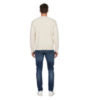 Hollister X NBA Brooklyn Nets Herren Sweatshirt Baumwoll-Sweater mit Brooklyn Nets Logo Langarm-Shirt 322-224-0042-178 Beige