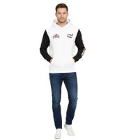 Hollister X NBA Miami Heat Men's Hoodie Cotton Pullover Hooded Sweatshirt 322-221-1591-104 White/Black