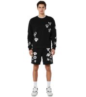 Hollister X NBA Sweat-Shorts mit Team-Logos Sport-Hose Baumwoll-Hose 328-278-0256-909 Schwarz