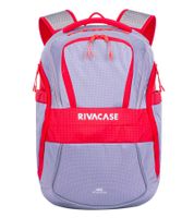 Rivacase Mercantour Rucksack mit 15,6" Laptopfach Alltags-Rucksack 20L 5225 GR Grau/Rot
