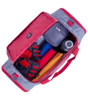Rivacase Mercantour Duffle Bag leichte Reise-Tasche Sport-Tasche 30L 5235 GR Grau/Rot