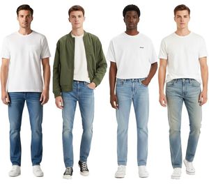 LEVI'S 512 INDIGO Slim-Fit Men's Jeans, Slim Fit, Cotton, 28833 Various Models, Blue