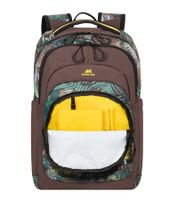 Rivacase Erebus Urban Rucksack mit 15,6" Laptopfach Alltags-Rucksack City-Rucksack 30L 5461 JN Braun/Grün
