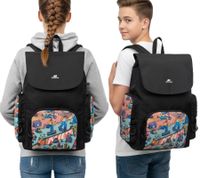 Rivacase Agora Urban Skaters Rucksack Alltags-Rucksack Schul-Rucksack 15L 5425 BK Schwarz/Bunt
