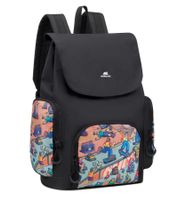 Rivacase Agora Urban Skaters Rucksack Alltags-Rucksack Schul-Rucksack 15L 5425 BK Schwarz/Bunt