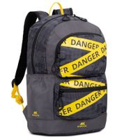 Rivacase Erebus Urban Rucksack mit 13,3" Laptopfach Alltags-Rucksack City-Rucksack 14L 5421 GR Grau/Camouflage