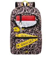 Rivacase Erebus Urban Rucksack mit 13,3" Laptopfach Alltags-Rucksack City-Rucksack 14L 5421 LP Leopard Beige/Braun/Schwarz