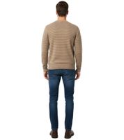 Elegante maglione da uomo ESPRIT, girocollo, pullover in cotone, marrone