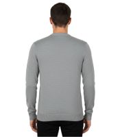 Stylischer Herren Strick-Pullover mit V-Ausschnitt Premium-Baumwolle 143-015 Grau