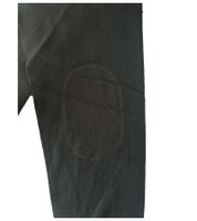 Modischer Herren Strick-Pullover mit Ton in Ton-Ellenbogen-Stoffpatches Merinowolle 144-005 Schwarz