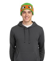 Teenage Mutant Ninja Turtles Beanie Strick-Beanie Fan-Artikel KC07Q Grün im Charakter-Design Raphael (Rot) Donnie (Violett) Michelangelo (Orange)