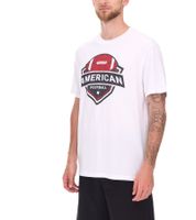 4er Pack U.S. SPORT AMERICA Herren T-Shirt Basic Baumwoll-Shirt Rundhals-Shirt Kurzarm Schwarz/Weiß