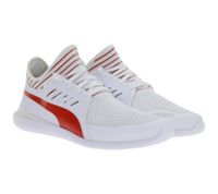PUMA X Ferrari Sf Evo Cat Mace Unisex Sneaker mit Ferrari-Logo Motorsport-Schuhe 306228 04 Weiß/Schwarz