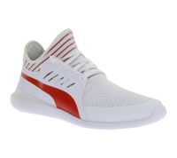 PUMA X Ferrari Sf Evo Cat Mace Unisex Sneaker mit Ferrari-Logo Motorsport-Schuhe 306228 04 Weiß/Schwarz