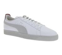 PUMA X Scuderia Ferrari Basket Ls Herren Sneaker mit EVA-Zwischensohle Echtleder Schuhe Motorsport 306214 02 Weiß
