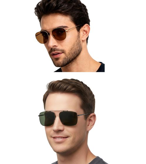 Lunettes de soleil Champion pour homme, style aviateur, idéales pour les vacances, catégorie de filtre 1 CU515101 marron/or ou catégorie de filtre 2 CU515202 gris
