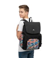 Rivacase Agora Urban Skaters Rucksack Alltags-Rucksack Schul-Rucksack 12L 5420 BK oder 5425 BK in Schwarz/Bunt