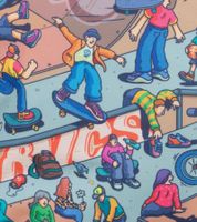 Rivacase Agora Urban Skaters Rucksack Alltags-Rucksack Schul-Rucksack 12L 5420 BK oder 5425 BK in Schwarz/Bunt