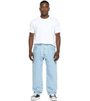 Stylish men's jogger-style jeans, baggy leg denim with drawstring, BR-12000, blue, available in various colors: Pacific Blue, 90s Blue, or Heaven Blue