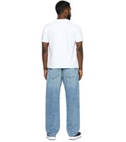Stylish men's jogger-style jeans, baggy leg denim with drawstring, BR-12000, blue, available in various colors: Pacific Blue, 90s Blue, or Heaven Blue