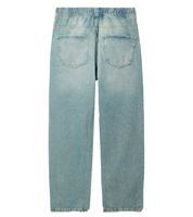 Stylish men's jogger-style jeans, baggy leg denim with drawstring, BR-12000, blue, available in various colors: Pacific Blue, 90s Blue, or Heaven Blue