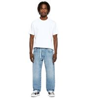 Stylish men's jogger-style jeans, baggy leg denim with drawstring, BR-12000, blue, available in various colors: Pacific Blue, 90s Blue, or Heaven Blue