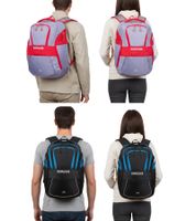 Rivacase Mercantour Backpack with 15.6" Laptop Compartment, Everyday Backpack, 20L, 5225 in Gray/Red or Black/Blue