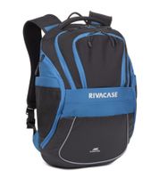 Rivacase Mercantour Backpack with 15.6" Laptop Compartment, Everyday Backpack, 20L, 5225 in Gray/Red or Black/Blue