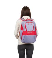 Rivacase Mercantour Backpack with 15.6" Laptop Compartment, Everyday Backpack, 20L, 5225 in Gray/Red or Black/Blue