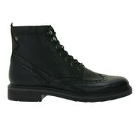 Clarks Newford Men's Boots, Genuine Leather Shoes with Contour Cushion Footbed, Lace-Up Boots 26183842 Black