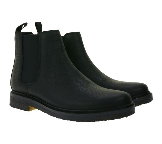 Clarks Clarkdale Easy Chelsea Stivaletti da uomo con plantare Contour Cushion, scarpe in vera pelle 26179688 Nero