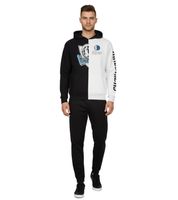 Hollister X NBA Men's Hoodie with Team Logo Print, Cotton Pullover 322-221-1590, featuring the New York Knicks in Gray/White or the Dallas Mavericks in White/Black