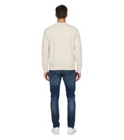 Hollister X NBA Men's Cotton Sweatshirt with Team Logo Print, Long Sleeve Shirt 322-224-0042 in Gray and Beige