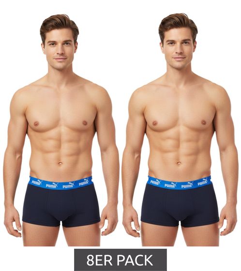 8-Pack PUMA Everyday Basic Boxer Men's Cotton Boxer Shorts 701232894 009 Blue