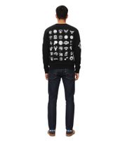 Felpa da uomo Hollister X NBA con loghi delle squadre NBA, maglia a maniche lunghe in cotone 322-221-1592 in nero o rosso