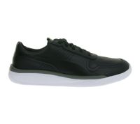 Baskets homme PUMA X Scuderia Ferrari SF Podio 2Lo avec logo Ferrari, cuir véritable, Motorsport 306019 01, noir