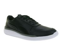 Baskets homme PUMA X Scuderia Ferrari SF Podio 2Lo avec logo Ferrari, cuir véritable, Motorsport 306019 01, noir